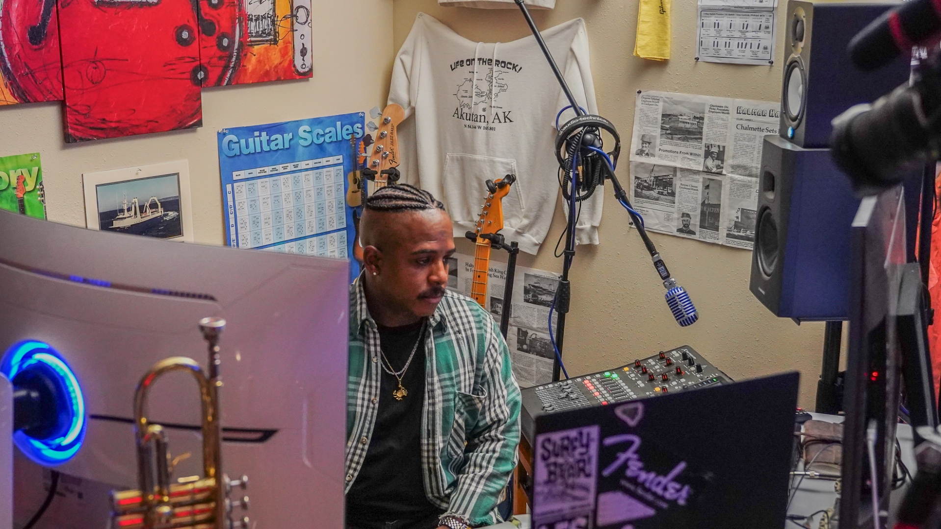 Jacob Hutchins in Studio Hutch